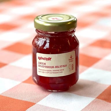 Джем яблуко-полуниця 80г